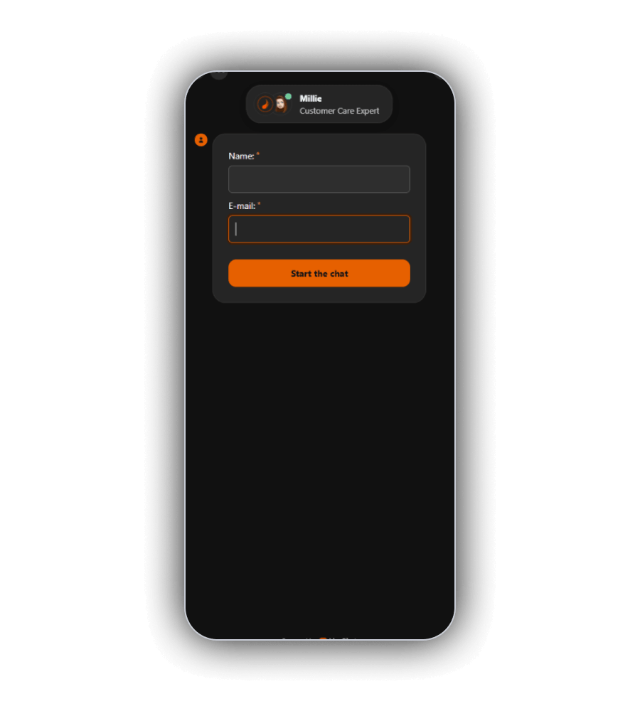 NixBet Casino live chat and email support screen