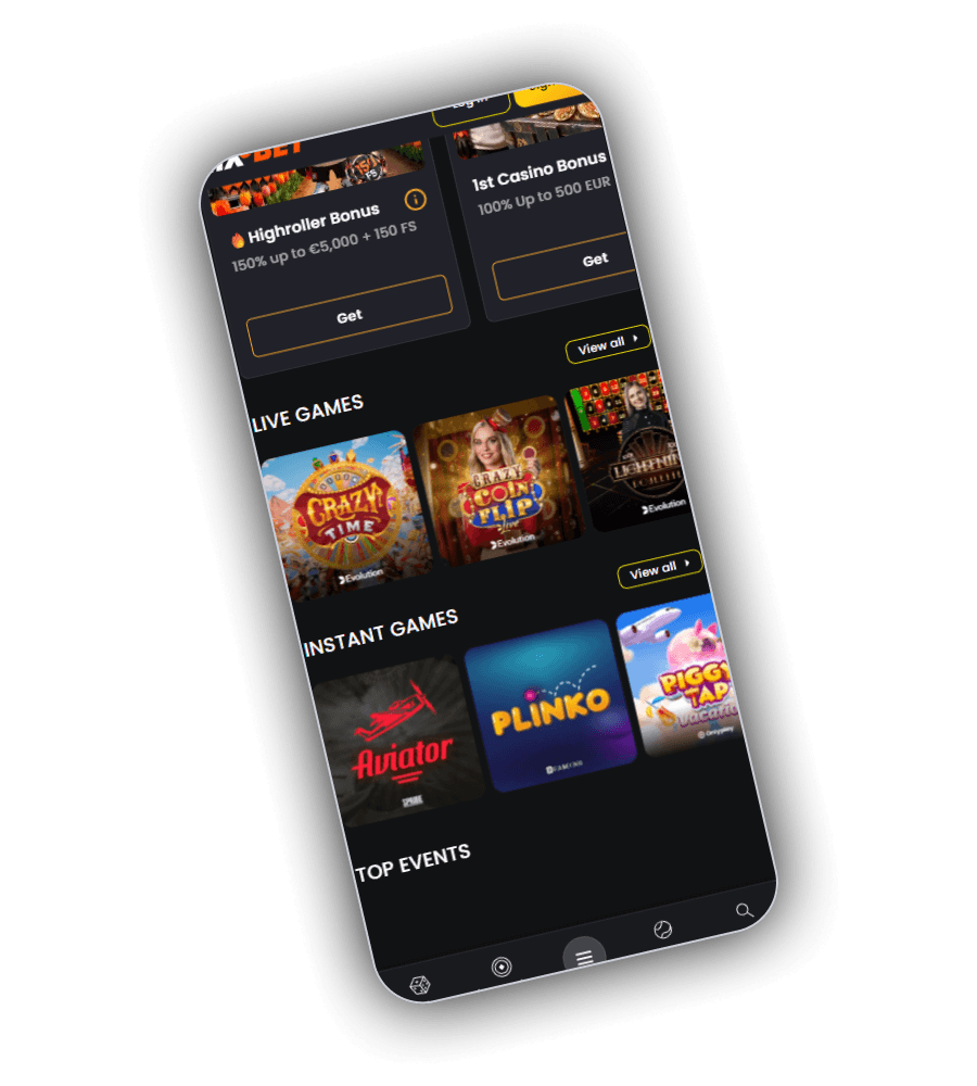 NixBet Casino Interface