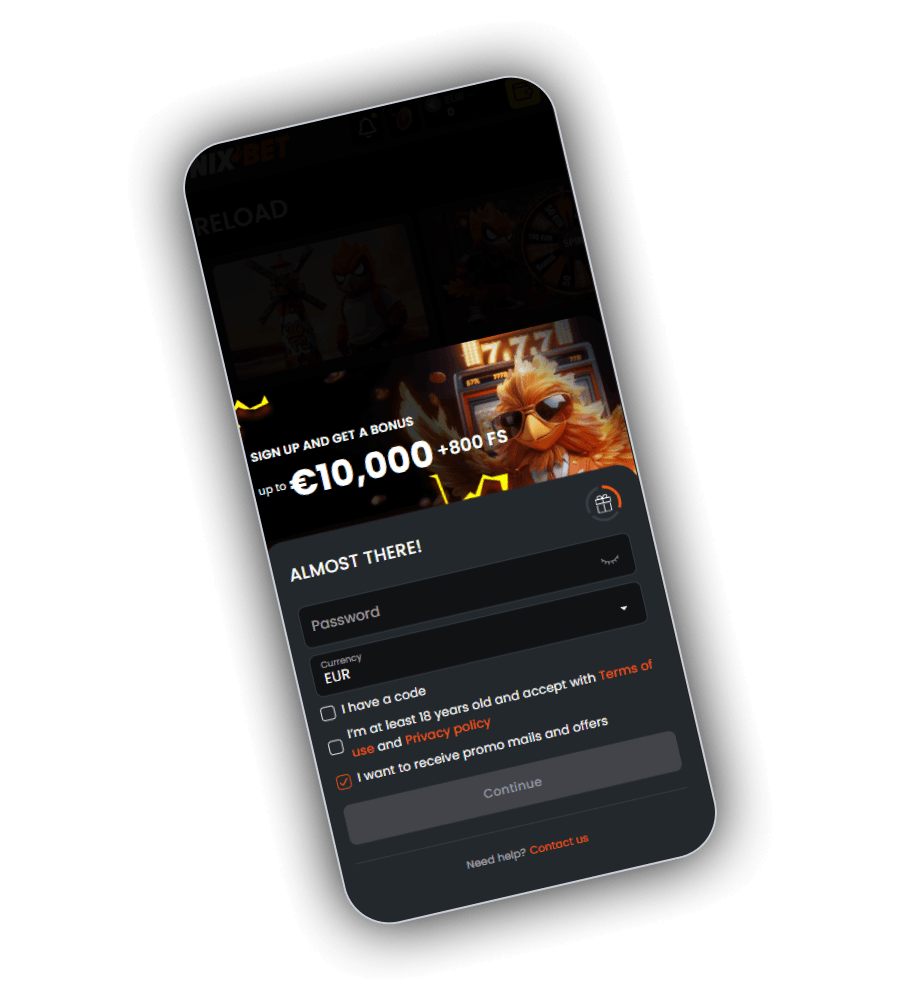 NixBet Casino Registration